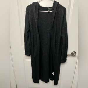 Forever 21 Long Black Cardigan